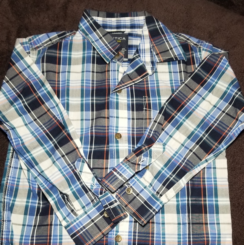 Nautica Youth L 7 Button Down